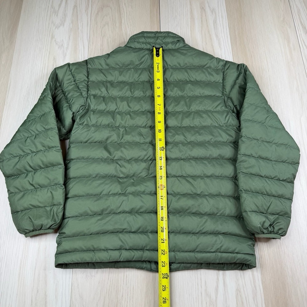 Patagonia Down Sweater Insulated Puffer Jacket Full Zip Green Boys Size L (12) - Picture 13 of 13